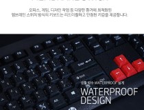 [HP] 유선 데스크탑 세트, KM100 Combo [블랙/키스킨 포함] [키보드USB/마우스USB]