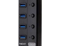[이지넷유비쿼터스] 이지넷 NEXT-704U3 (USB3.0허브/4포트/유전원) [블랙]